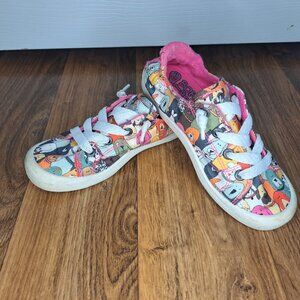 Bobs Dog Print Slip On Sneakers Size 13